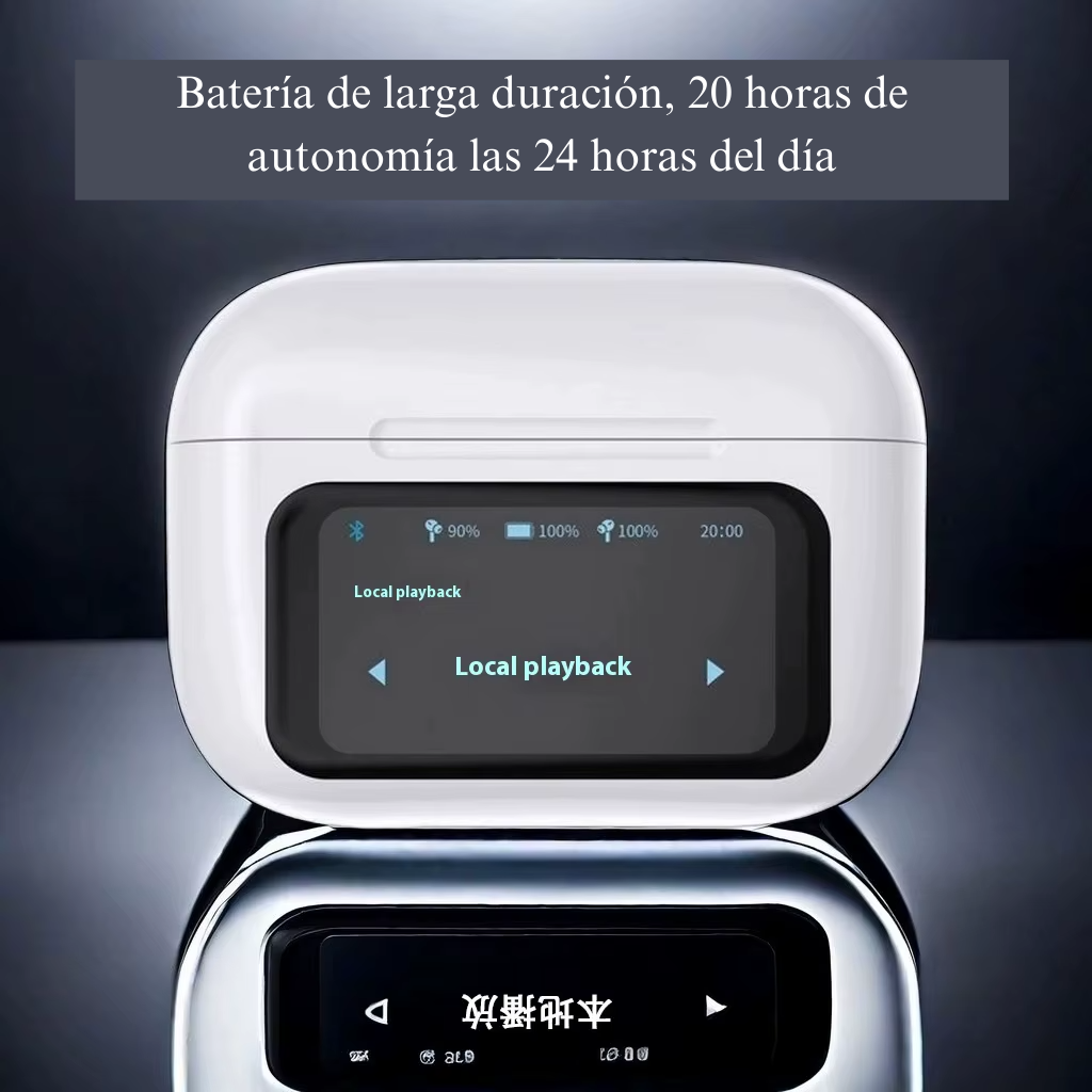 AirView A9 Pro™: Auriculares Bluetooth con pantalla táctil y pantalla digital multimedia