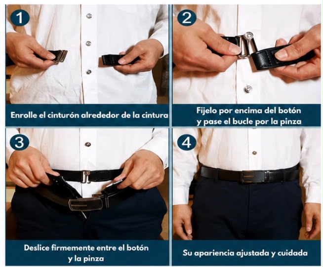 ShirtStay™ – Cinturón Ajustable para Mantener tu Camisa en su Sitio Todo el Día