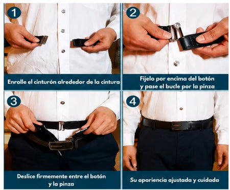 ShirtStay™ – Cinturón Ajustable para Mantener tu Camisa en su Sitio Todo el Día
