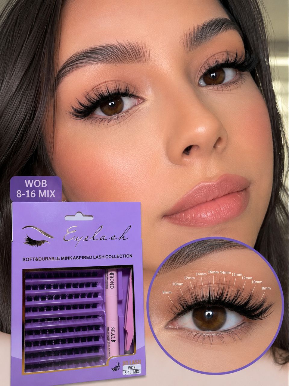 Kit de Extensión de Pestañas Profesional – Mirada Perfecta en Minutos