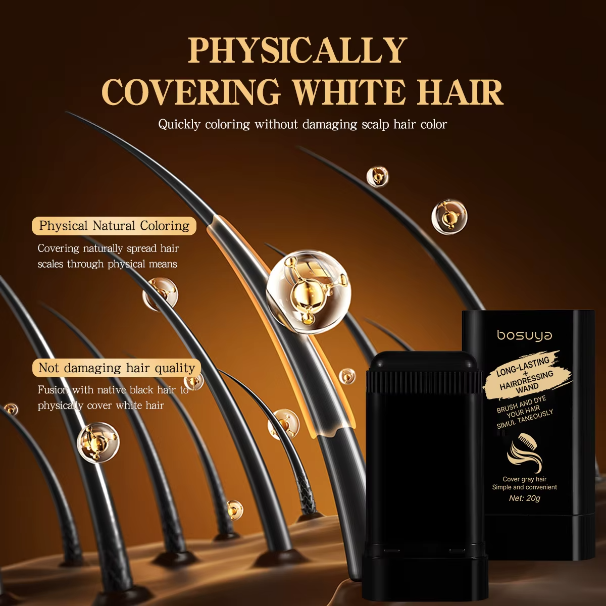 Stick Corrector de Canas – Coloración Instantánea y Natural